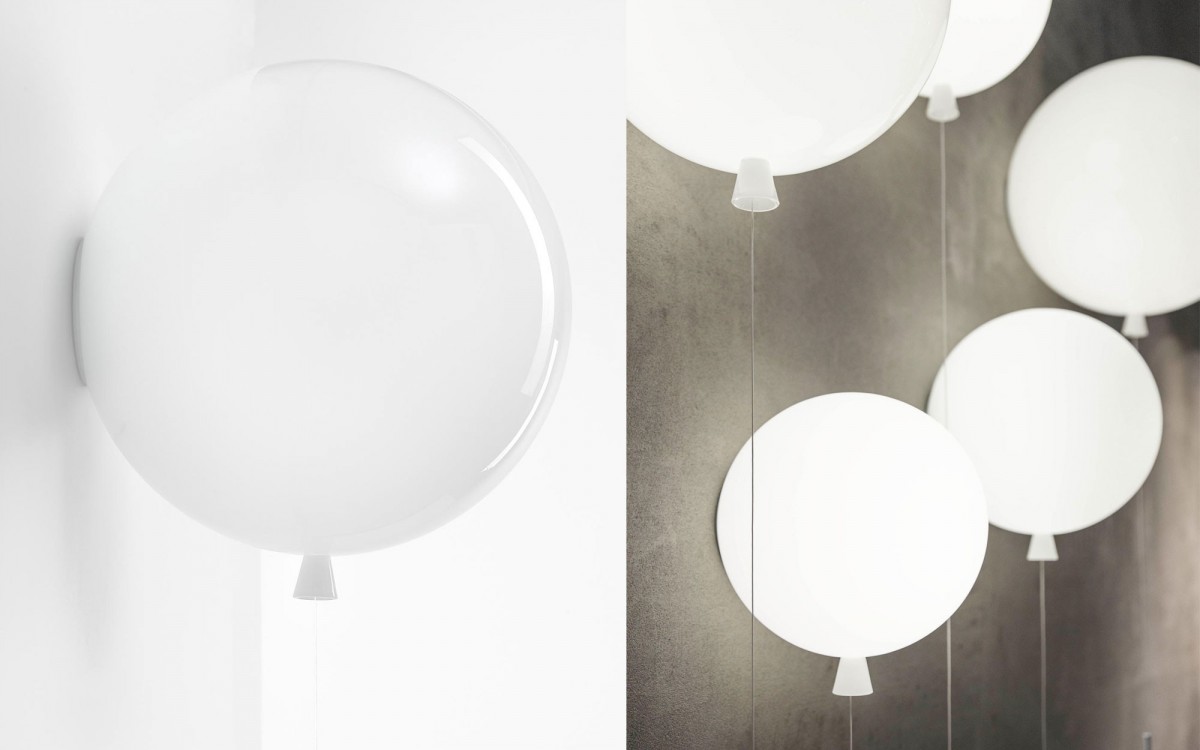 lampe murale ballon (blanc)