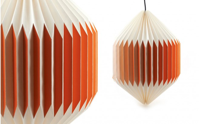 akura C orange baby kids origami light lamp by sentou