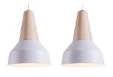 white metal and ash wood light lamp for kids room by schneid