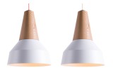 eikon basic white metal and oak wood light lamp for baby nursery