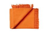 couverture enfant en laine scandinave orange