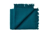 petrol blue scandinavian wool blanket for kids