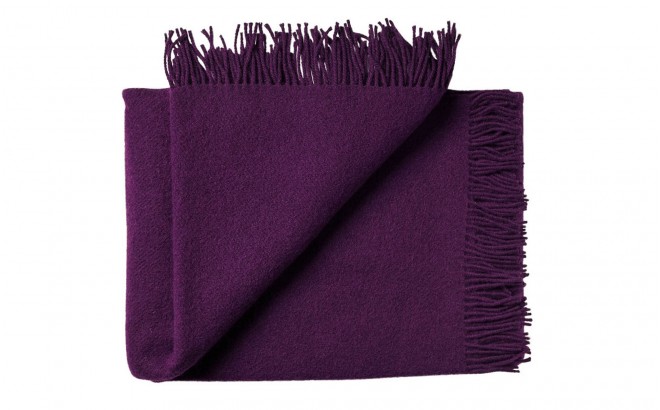 eggplant purple scandinavian wool blanket for kids