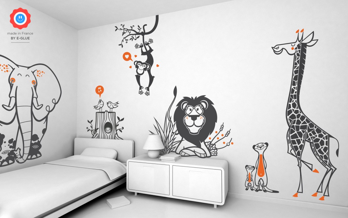 safari kids wall decals