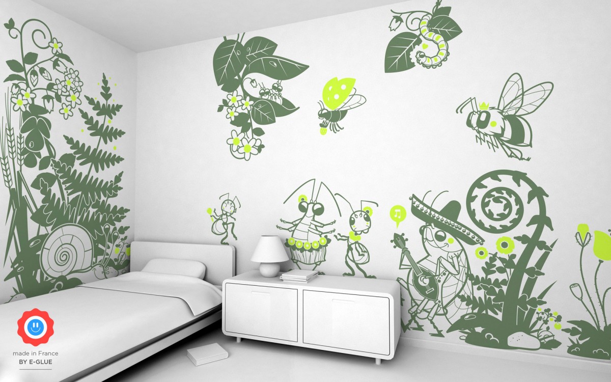 insect kids wall decals