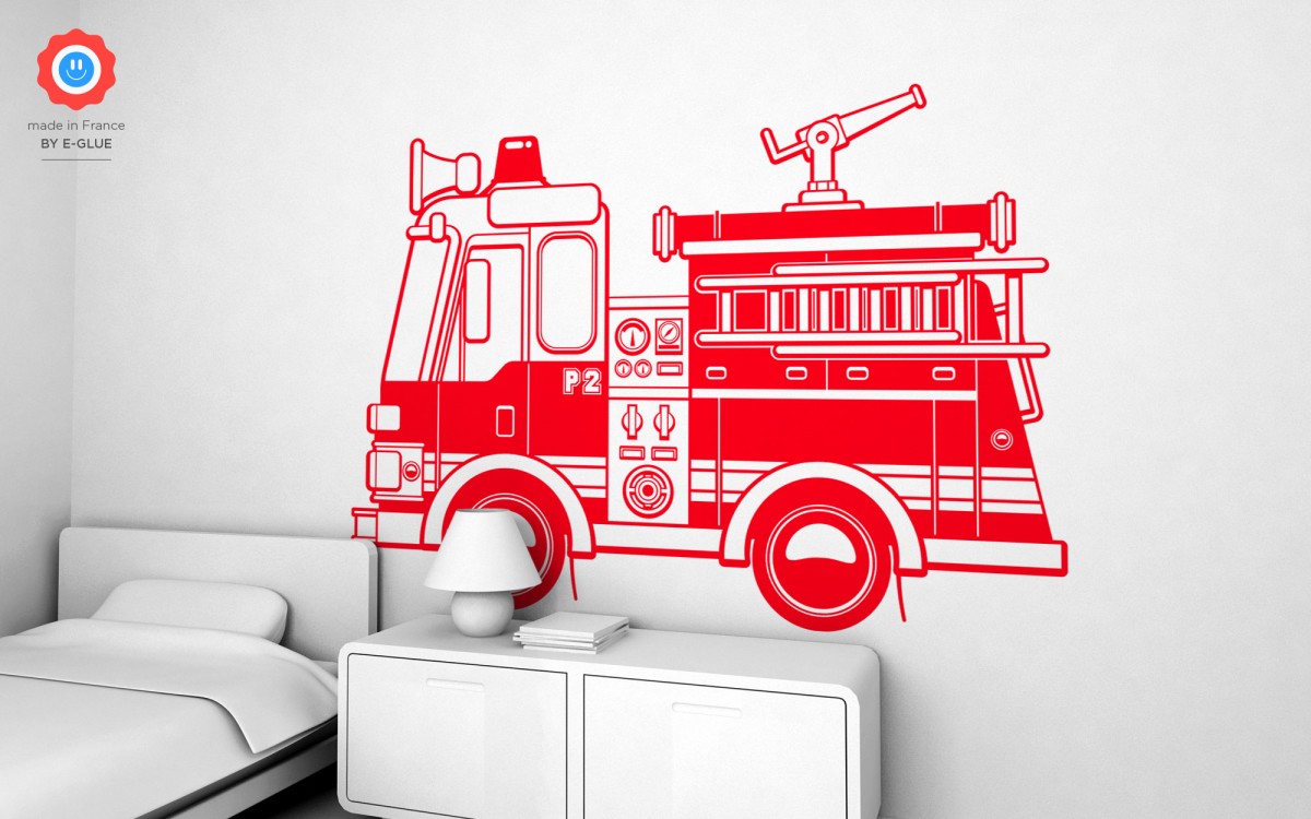 firetruck wall decals (XXL)