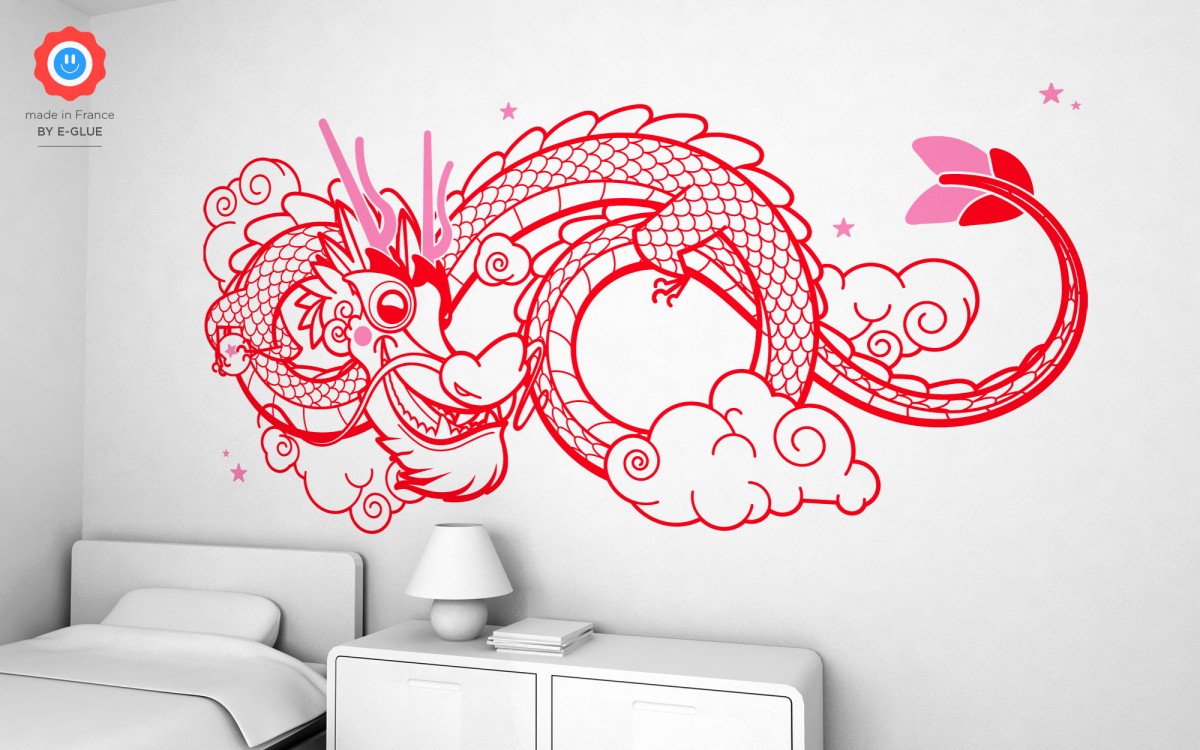 stickers dragon chinois (XXL)