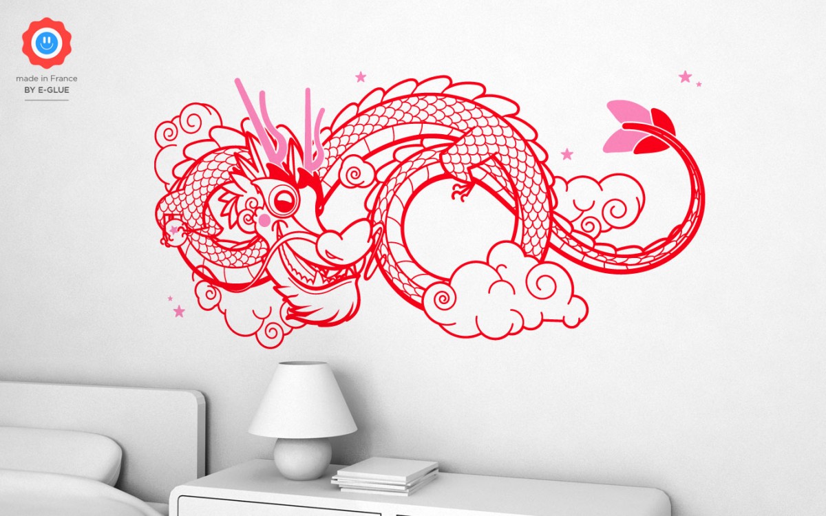 stickers dragon chinois (XL)