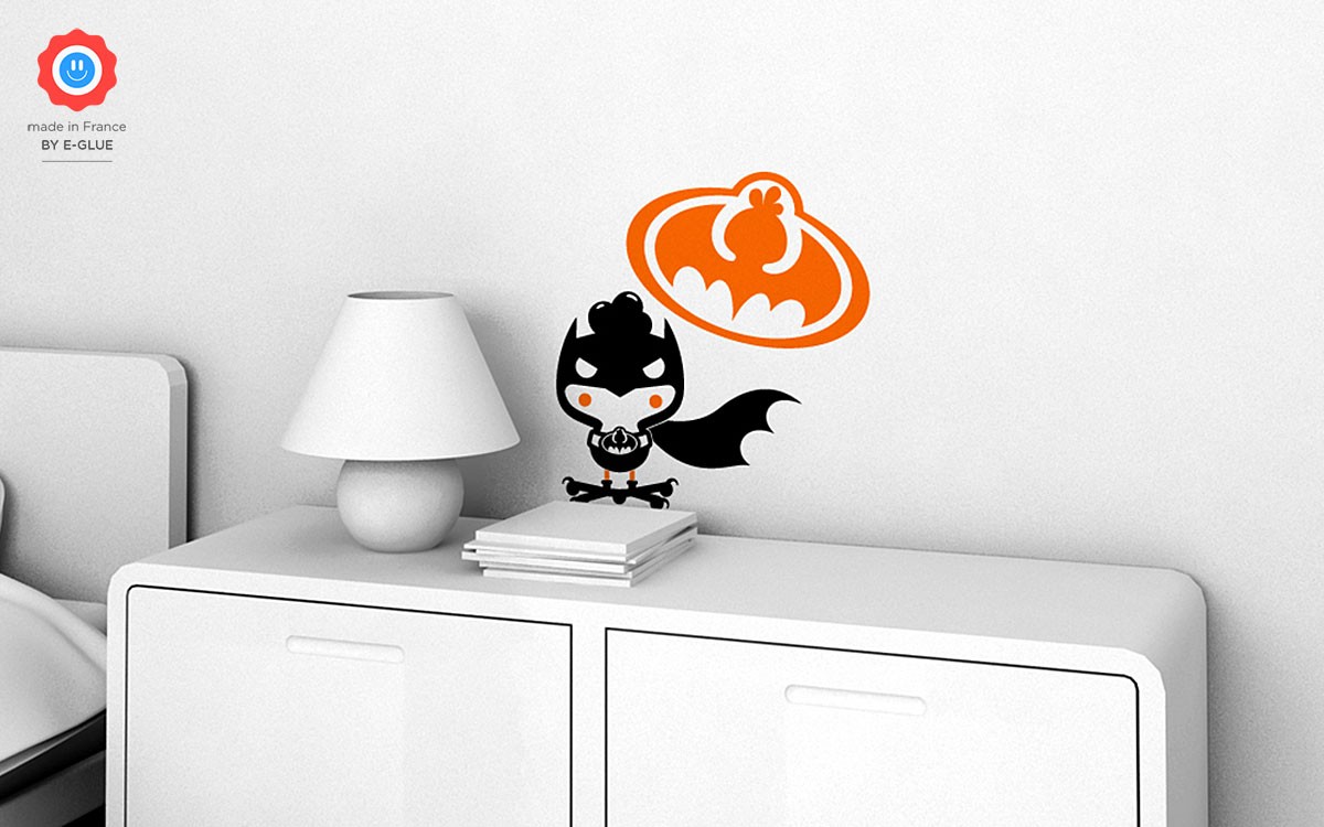 Bat Chicky superhero wall decals