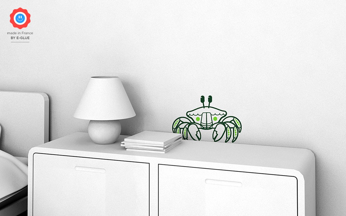 stickers enfant crabe