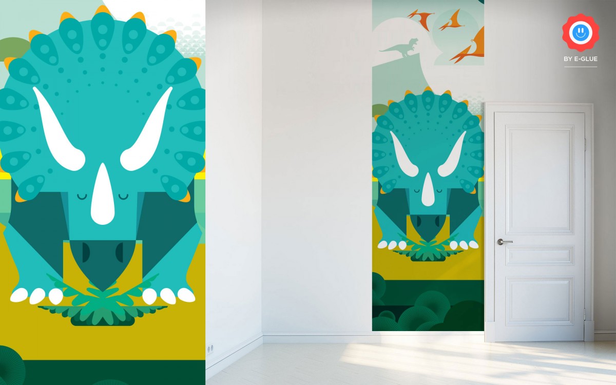 dinosaur kids wallpaper - triceratops