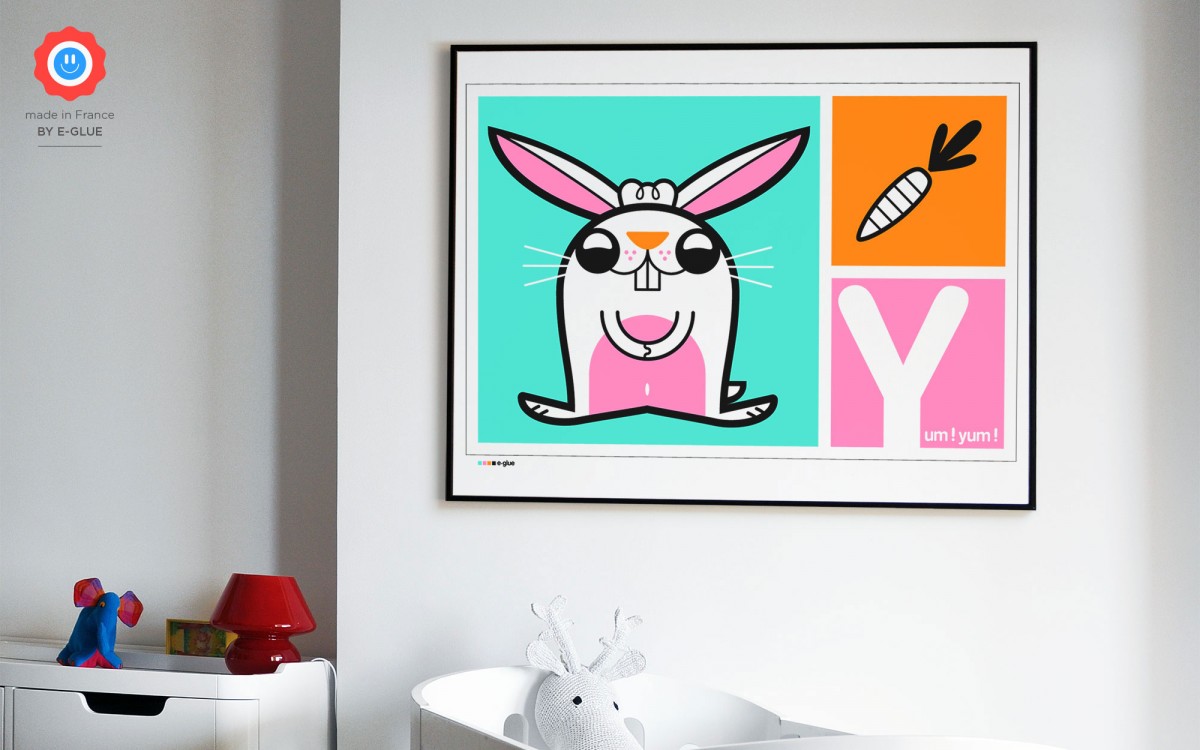 artprint greedy bunny