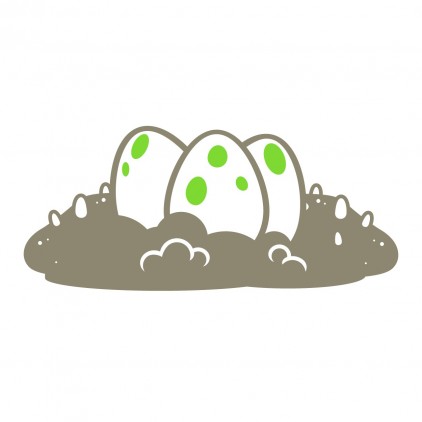 eggs dinosaur kids wall decals