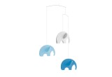 blue elephant baby mobile Flensted for baby nursery decoration