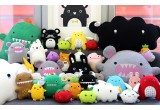 peluche doudou bébé et enfants Ricekating noir par Noodoll