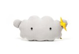 cloud plush cushion grey