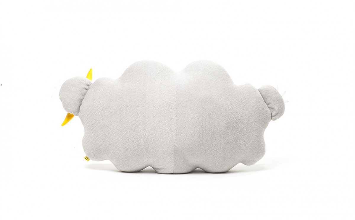 Coussin peluche monstre gris Noodoll - LA CASA DE JAIA