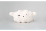 coussin peluche nuage bébé et enfants blanc par Noodoll