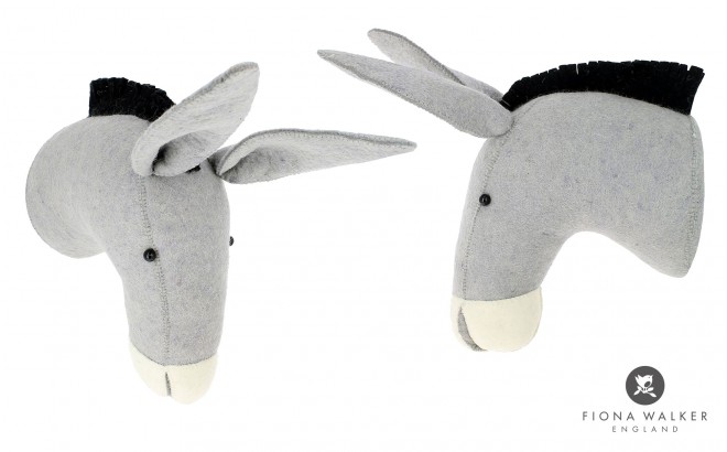 donkey with hat wall mounted animal head