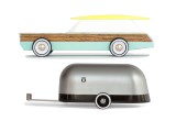 Woodie revisitée et caravane Airstream par Candylabtoys