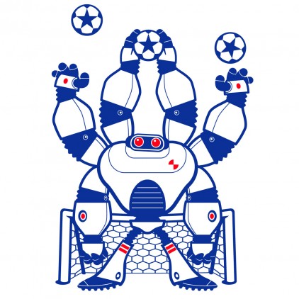 vinilos infantiles robot portero