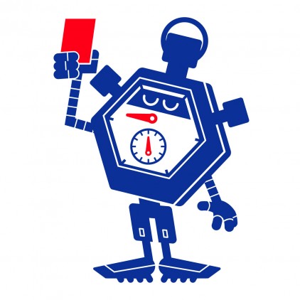 referee soccer robot kids wall decals for boy room