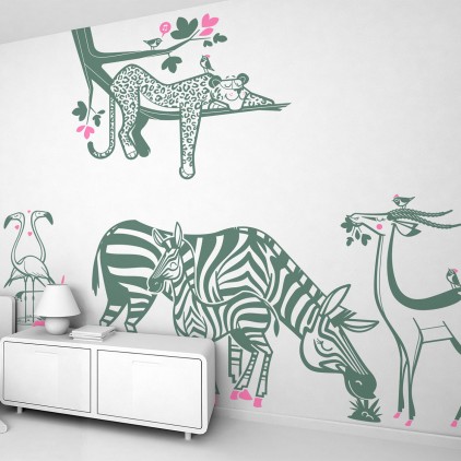 baby and kids room decore-glue - wall stickers, wallpaper murals