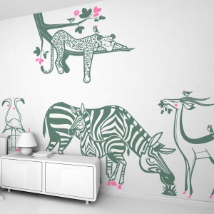 Stickers enfant Jungle Savane - Art Déco Stickers