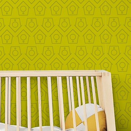 papel pintado infantil nidos para pájaros