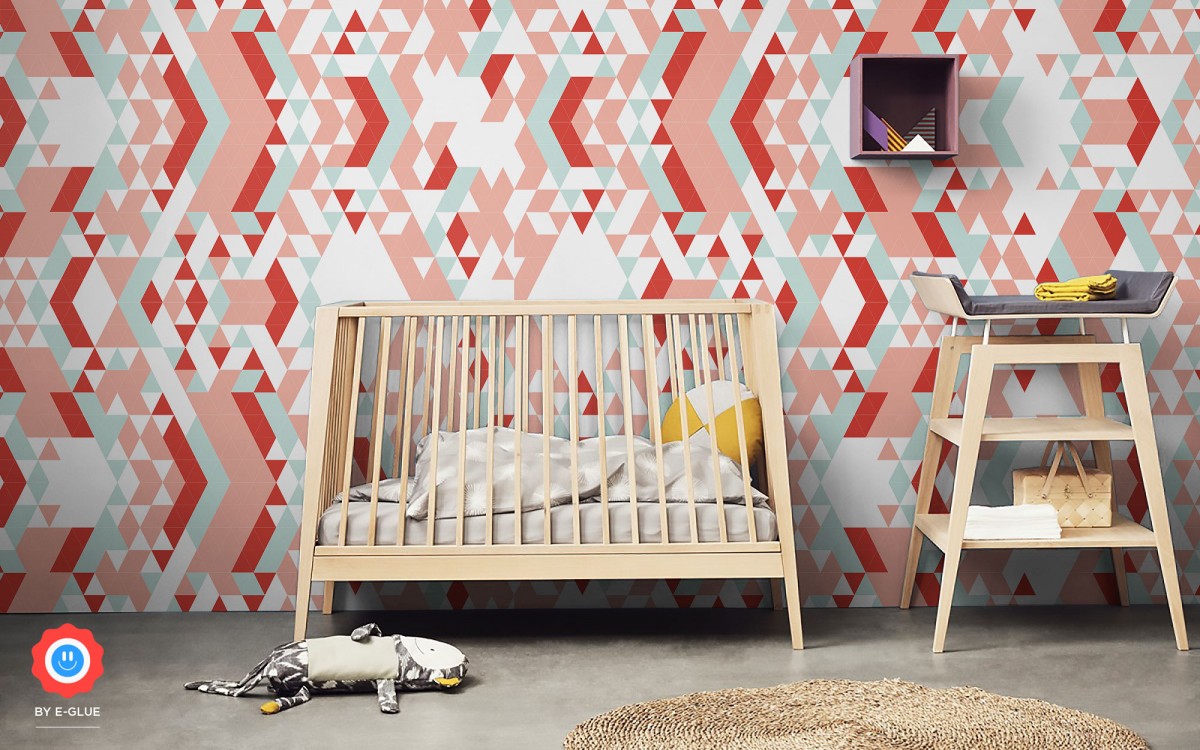 papier peint enfant triangles (horizontal)