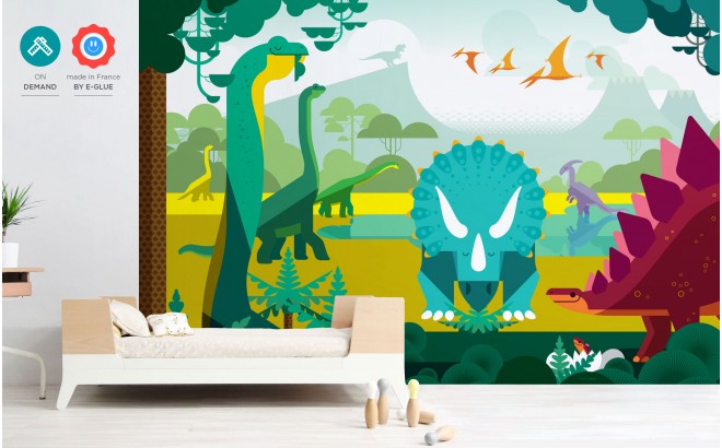 dinosaurs wallpaper for kids boy room