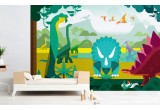 mural infantil dinosaurios para habitaciones infantiles niños