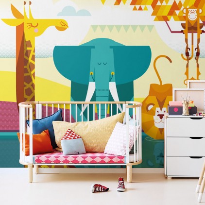 poppap - Lot de 3 - Affiche decoration murale. Parfait pour chambre enfant,  decoration chambre bebe, decoration chambre garcon, deco chambre fille  (Fabriqué en France) (JAUNE) : : Baby Products