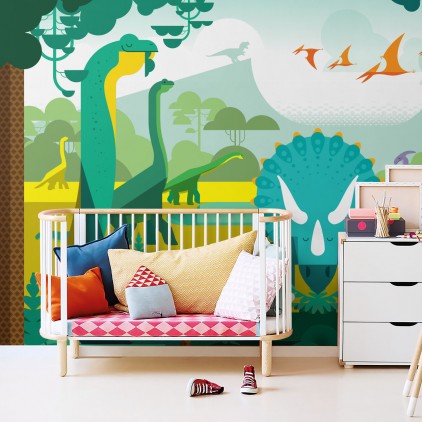 Décalcomanie murale de dinosaure pour enfants, décalcomanie murale Jurassic  World, autocollants muraux de dinosaures, décalcomanie murale de chambre  denfants, décor de pépinière Dino, autocollants Dino -  France