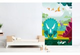 mural infantil dinosaurios para habitaciones infantiles niños, papel pintado mundo jurásico