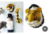 Felt Animal Heads by Fiona Walker, Tiger