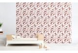 pink floral wallpaper for kids room, girls room or baby nursery