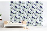 papel pintado infantil jungla tropical azul para habitación infantil niño