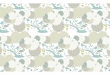 cute blue bird wallpaper for kids room, boys room or baby nursery