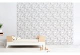 cute grey bird wallpaper for kids room, girls room or baby nursery