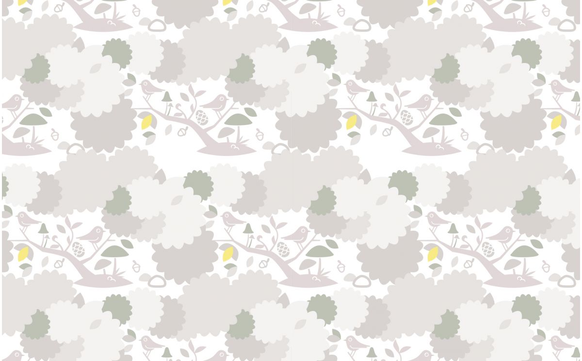 GREY BIRD NURSERY  WALLPAPER  Kids Room  Wallpaper  and Wall 