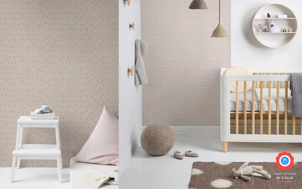 modern graphic girls wallpaper - pink