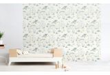 grey and yellow dinosaur wallpaper for modern boys room