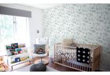 papel pintado infantil con lindos animales de la jungla gris verde y azul para habitaciones infantiles niños