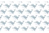 papier peint baleine bleu pastel pour chambre bébé ou chambre garçon