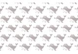 cute pink grey whale nursery wallpaper for kids room, girls room or baby room