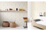 pastel floral wallpaper for kids room, girls room or baby nursery