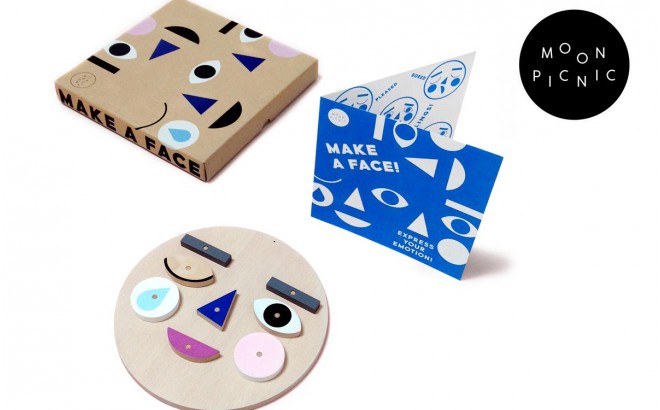 Educational Children's Wooden Toy Make A Face
