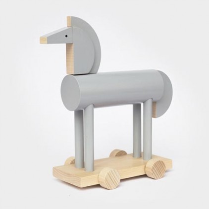jouet cheval gris en bois Griseon par Kutulu design