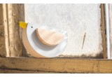 juguete pájaro de madera gris Pipu por Kutulu design